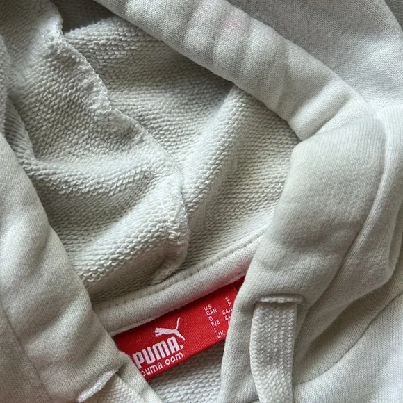 Vintage Puma White Hoodie - Picture 4 of 5